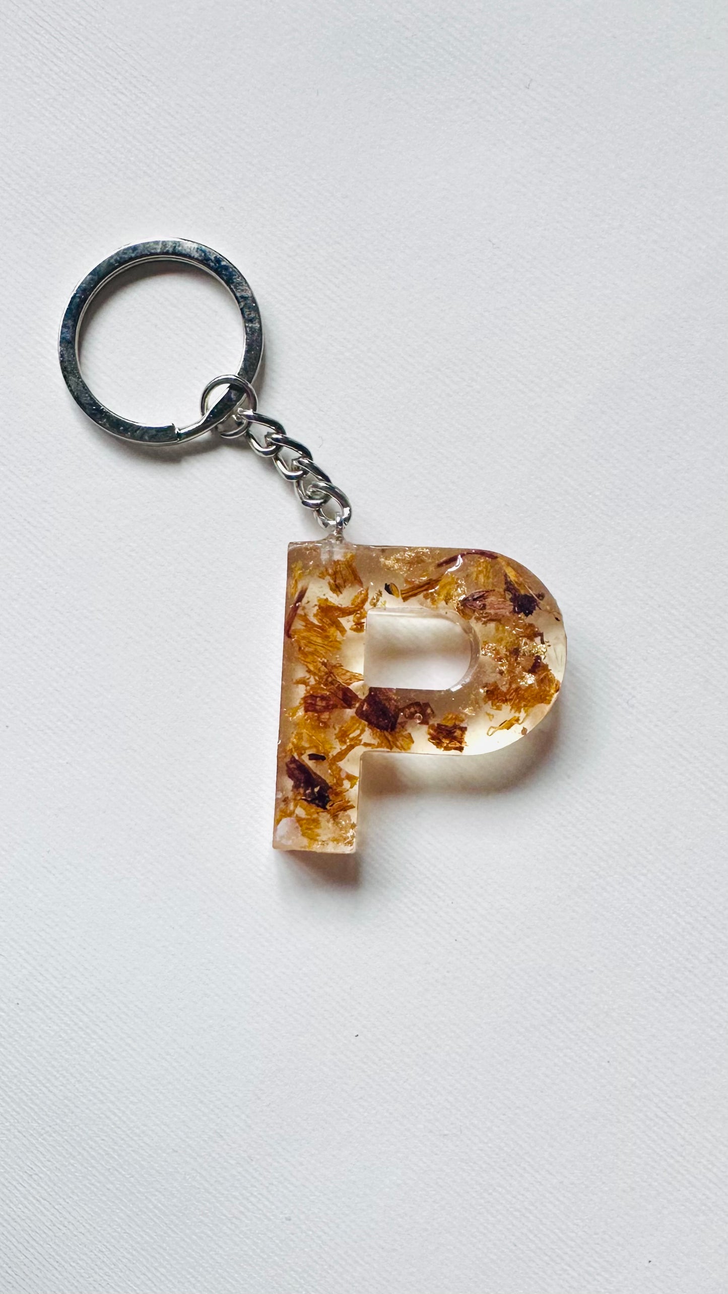 P | Μπρελόκ από Υγρό Γυαλί