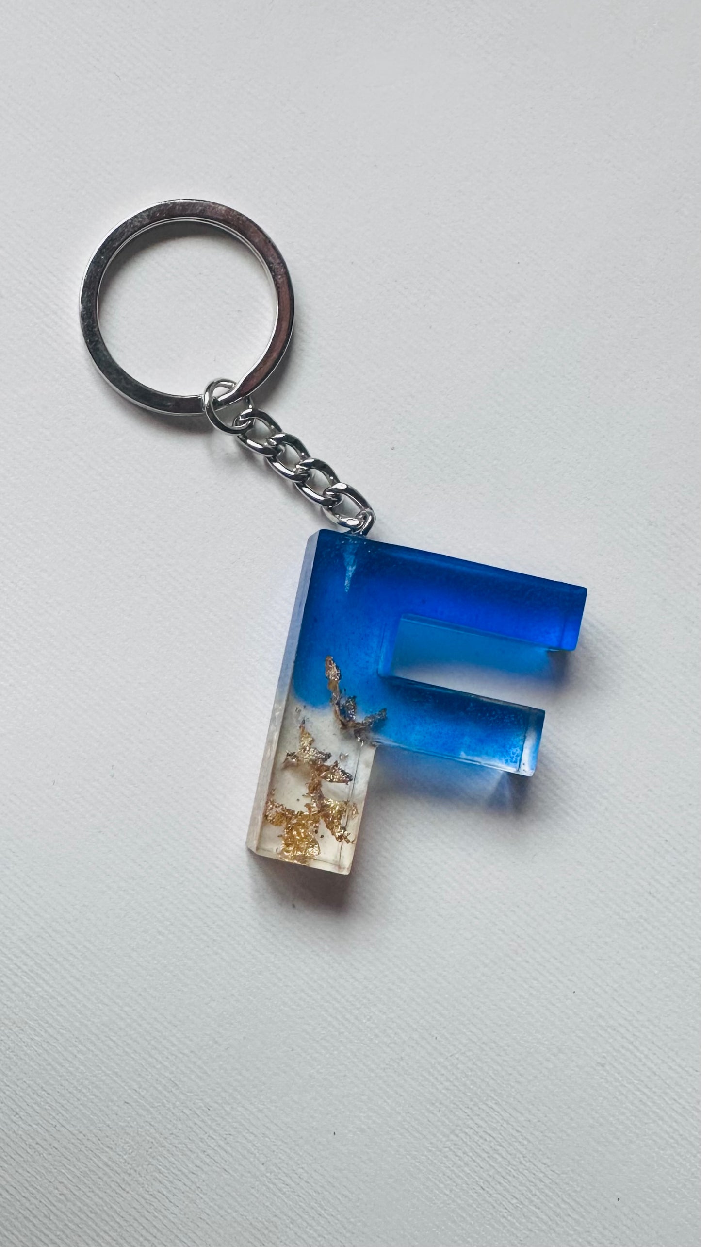 F | Μπρελόκ από Υγρό Γυαλί