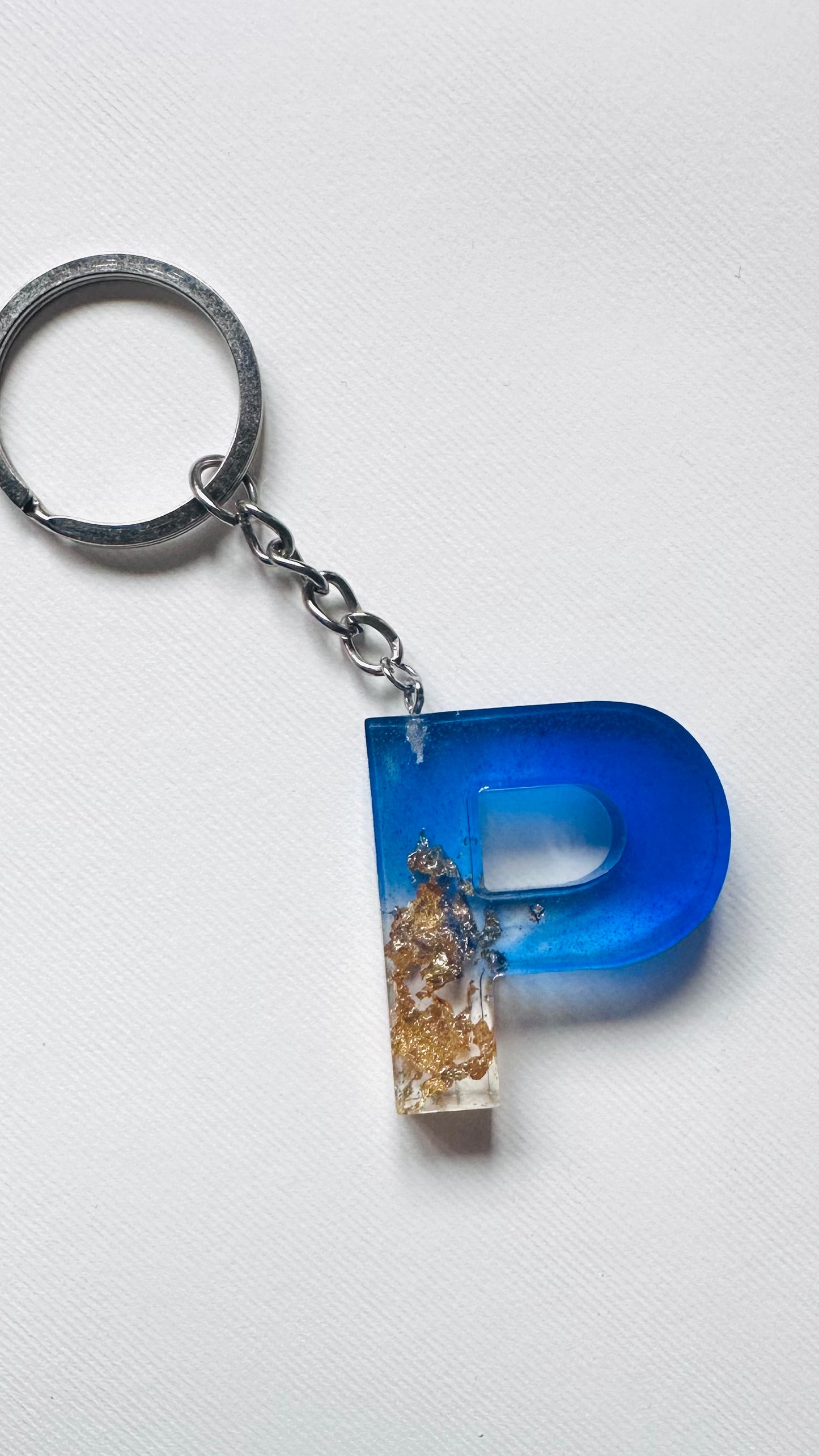 P | Μπρελόκ από Υγρό Γυαλί