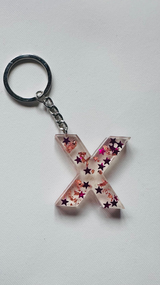 X | Μπρελόκ από Υγρό Γυαλί